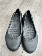 Crocs Brooklyn Flat Black Size UK 8 New Unworn Ballet Dolly Shoes Pumps