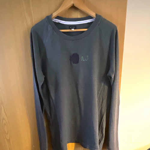Armani jeans men grey - grey, crew