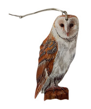 Hanging Barn Owl Christmas