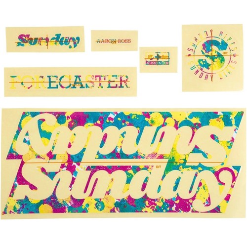 Sunday bmx forecaster sticker - sunday,