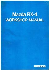MAZDA RX-4 RX4 ROTARY ENGINED SALOON ORIG '75 FACTORY WORKSHOP MANUAL SUPPLEMENT