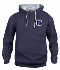 Leeds United 1950s Retro Football Hoodie Embroidered Crest S-3XL