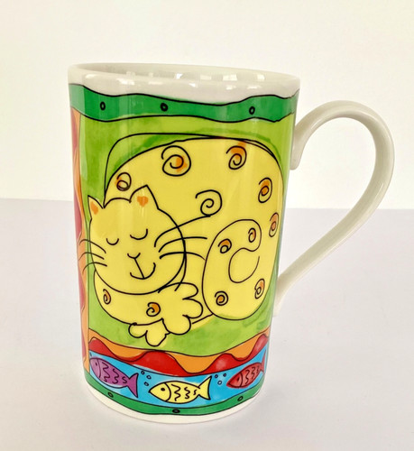 Vintage dunoon mug top - cats, by