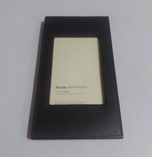 Faux leather photo frame