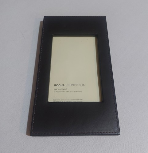 Faux leather photo frame