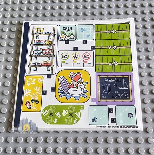 Lego friends sticker sheet - lego,