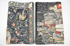 Metrax Vintage Embroidered Tapestry Wall Art Flora & Knights Medieval Style