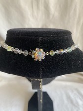 AB Crystal Necklace Vintage