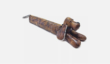 Brown Dachshund faux leather