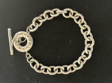 Tiffany & Co. Sterling Silver 925 Chain Toggle Charm Bracelet!