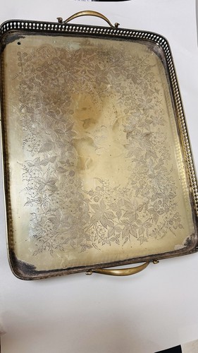 Silver plated tray made z - by,