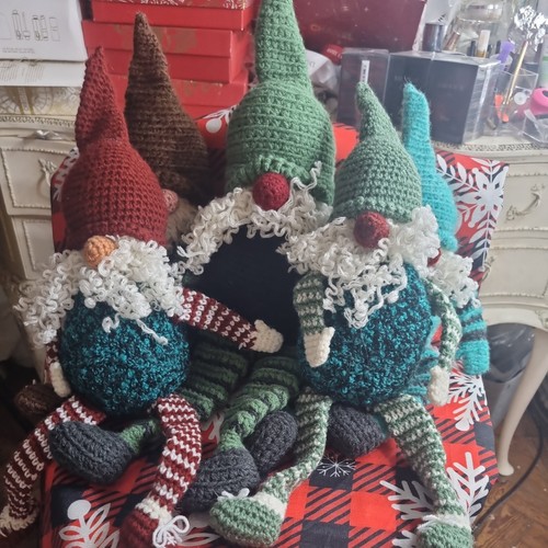 Handmade knitted crochet - handmade, gnome