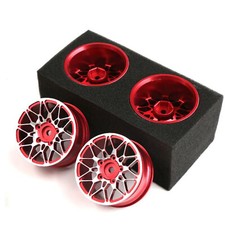 Replacement Aluminum Alloy Wheel Rims Wheel Hubs Parts for 1/10 Drift RC Car