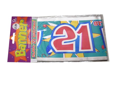 Foil happy 21st birthday - foil,