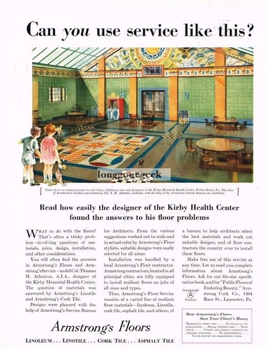 1932 armstrong linoleum - armstrong,