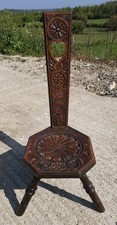 Antique Hand Carved Oak