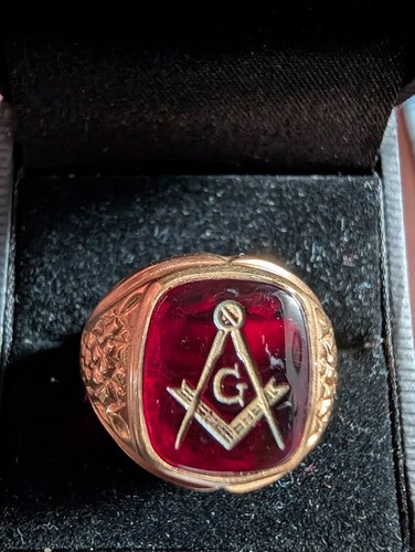 Vintage men masonic ring - men's,