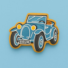 Brum Car  Cookie Cutter