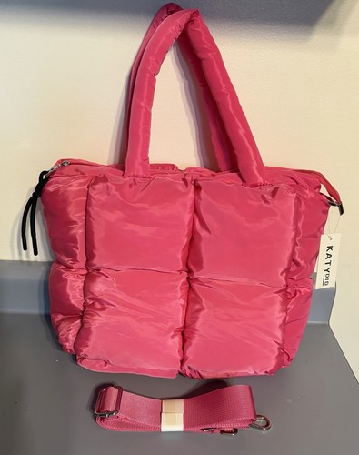 Katydid pink puffer tote - katydid,