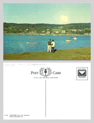 Vintage postcard kippford - -,