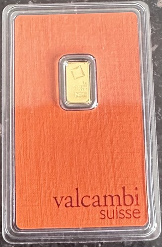 Valcambi suisse gold bar - 1g,