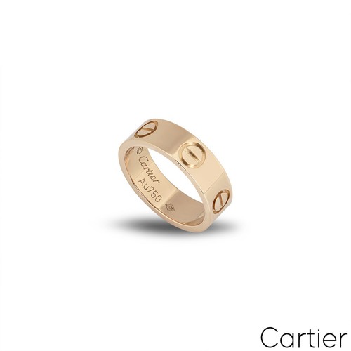 Cartier rose gold plain love - gold,