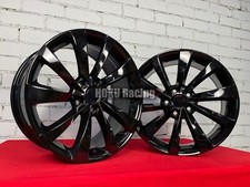 4X 18" 5X114.3 Turbine style Black alloy wheels rims fit for Tesla Model 3