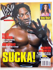 WWE MAGAZINE OCTOBER 2002 BOOKER T COVER DAWN MARIE POSTER WRESTLING WWF WCW