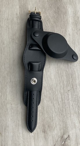 Military genuine black leather - genuine,