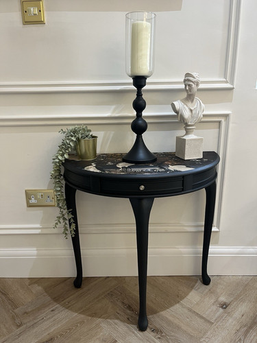 Vintage half moon console - moon,