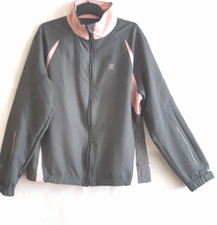 Vtg TechTex Full Zip Jacket Gray Raglan Size M Activewear Sport Outdoor Trave