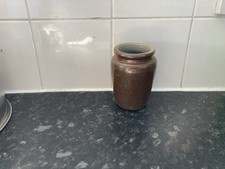 Stoneware brown glazed cream