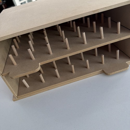 Mdf cotton reel storage - mdf, rack