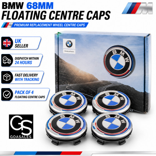 Bmw floating caps 68mm set - bmw, of