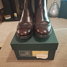 Church's Camille Brogue Oxblood Leather Chelsea Boots Size 4.5 will fit size 5