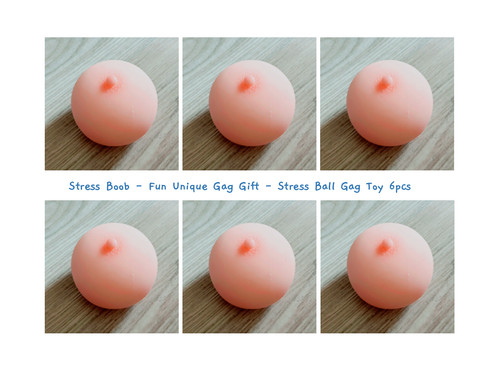 6pcs stress boob fun - boob,