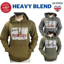 Mens Ex Branded Heavy Pullover Hoodie Hooded Sweatshirt Fleece Top Hoody Jumper