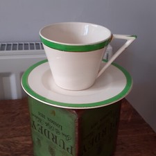 Vintage Wedgwood Cup And Saucer Lincoln Green