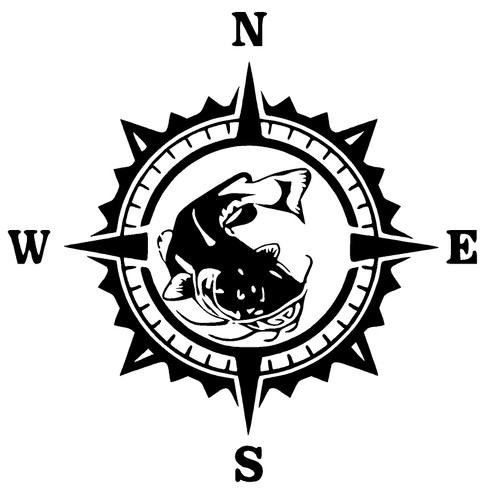 Compass vinyl stickers - vinyl,