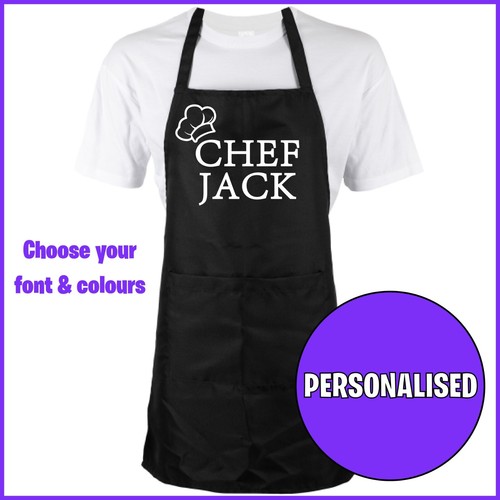 Personalised apron with - apron, pocket