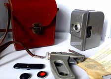 Ambassador USSR Russian 8mm Cine Camera Vintage with Pistol Grip & extra lenses