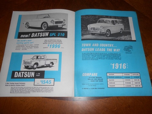 1962 datsun brochure 62 spl - brochure, '62