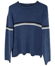 M/L Vtg 90s Y2K Blue Striped