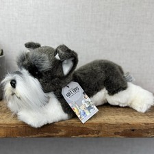 Russ Yomiko Classics Schnauzer Beanie Soft Toy Dog - Realistic Beanie Floppy Dog