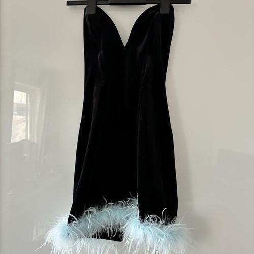 Bershka black dress with - black,