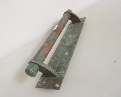 Antique brass door - door, handle