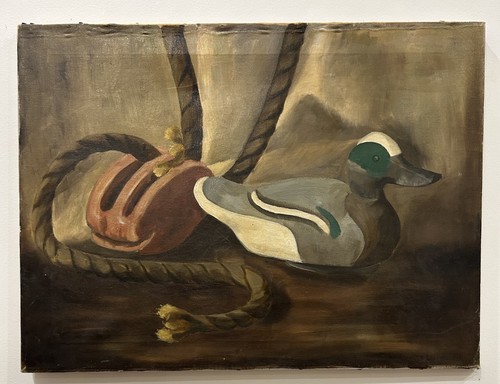 Vintage signed oil - vintage,