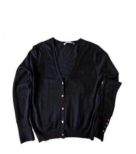 Zara black neck cardigan - zara,