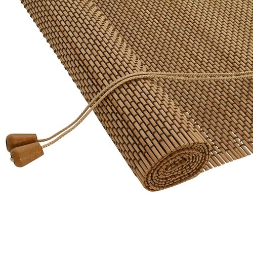 Roller blind adjustable brown - blind,