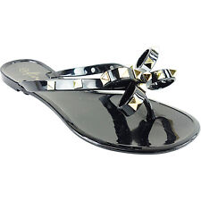 NEW WOMENS FLAT JELLY FLIP